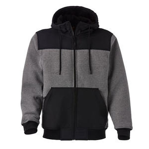 Sudadera con capucha y Top corto de forro polar cálido de invierno informal de gran tamaño con logotipo personalizado, chaqueta impermeable para correr de talla grande - Product Image 2