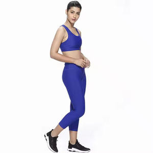 OEM Custom Gym Fitness Yoga Sets Two Piece <b>Sports</b> Yoga Suit High Waist Leggings Breathable <b>Sports</b> <b>Bra</b> Wear - Product Image 5