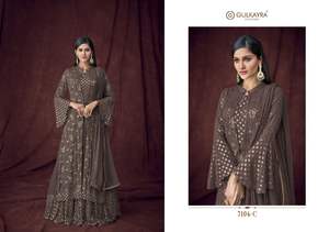 Ensemble harara/Sarara/sharara, tenue de mariage style indien, costume pour occasions spéciales, à bas prix - Product Image 5