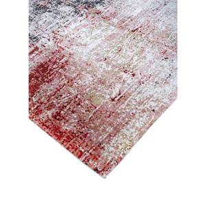 Tapis Uvenuti noué à la main en laine et soie de bambou, motif abstrait rectangulaire ivoire pour la maison, la chambre, viscose, fait main, modèle LRB(1655) - Product Image 2