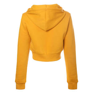 Sudadera con Capucha para Mujer con Logotipo Personalizado, Top Corto con Cremallera, Ropa de Moda para Fitness, Top Corto con Cordón - Product Image 3