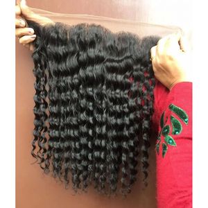 Extensions de cheveux indiens bruts non traités de 8 pouces avec closure, provenant d'un seul donneur, styles bouclés et ondulés, modèle - Product Image 2