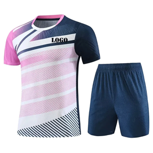 Uniforme de entrenamiento de bádminton sublimado personalizado, conjunto de ropa deportiva de secado rápido con pantalones cortos de tenis OEM, venta al por mayor - Product Image 2