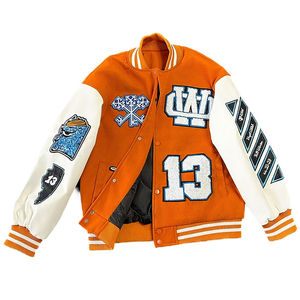 Veste universitaire en laine et cuir pour hommes, veste universitaire personnalisée en polaire, bombardier de baseball vintage, style letterman pour hommes, vêtements d'extérieur tendance - Product Image 1