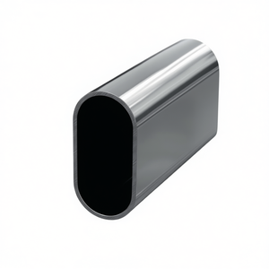Organisateur de placard ovale en tube d'acier chromé sans soudure, hauteur 30 mm, largeur 15 mm, épaisseur de paroi 1 mm, longueur 2000 mm, compatible PG - Product Image 3