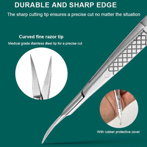 Ciseaux de beauté micro-spring en acier inoxydable pour la coupe des sourcils et le soin des cuticules par INNOVAMED - Product Image 3