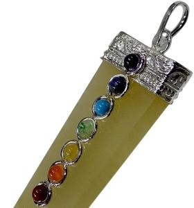 Pendentif crayon Aventurine Chakra le plus vendu Pierre semi-précieuse jaune naturelle de qualité incroyable pour la guérison et les cadeaux - Product Image 1