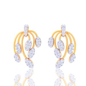 Ishi Diamonds Seamless 18K Gold Pendientes de diamantes cultivados en laboratorio de 0,41 quilates - Product Image 2