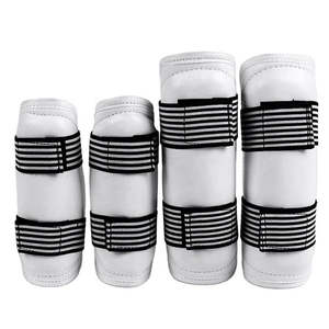 Protège-tibias pour jeunes Protège-tibias de boxe et de cou-de-pied en cuir de haute qualité pour adultes - Product Image 1