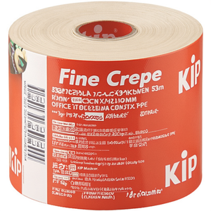 Fine Crepe 332mm X 1100mm Office Adhesive <b>Tape</b> Length 33m Roll KIP Masker - Product Image 3