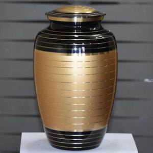 Handmade Brass Cremation <b>Urns</b> Indian Crafted Funeral <b>Jars</b> Premium Quality Memorial Accessories - Product Image 1