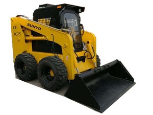 Mini-chargeuse sur pneus JC95 Diesel, godet de 0,5 m, 4 roues motrices, système entièrement hydraulique, moteur Euro5/EPA, boîte de vitesses - Product Image 4