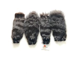 Bundle vietnamien 100% machine double trame traitement aucun cuticule aligné en gros vague couleur naturelle femmes noires cheveux humains - Product Image 4