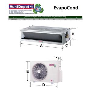 Unità di climatizzazione Fan Coil, MXEVA-001, 24000BTU, 2.0 Ton, R- - Product Image 3