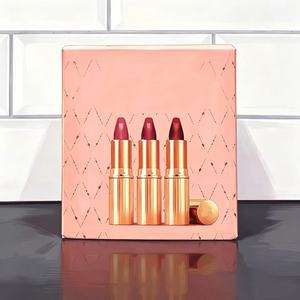 Combinaison de maquillage de haute qualité, rouge à lèvres de luxe, correcteur, fond de teint liquide, palette de fards à paupières, cadeau pour petite amie, Saint-Valentin - Product Image 4