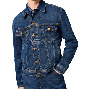 Nueva chaqueta vaquera para hombre, prendas de vestir exteriores elegantes para hombre con opción de logotipo multicolor y personalizado - Product Image 1