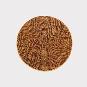 100% material ecológico bambú tejido a mano Rectangular ratán algas marinas manteles individuales naturales estera de secado de mesa cocina directa - Product Image 1