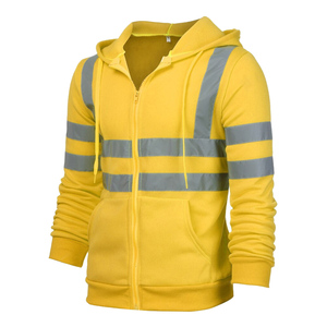High Visibility Reflective Safety <b>Work</b> Shirt ANSI ISEA Certified <b>Waterproof</b> Breathable Polyester Construction Uniform Wholesale - Product Image 5