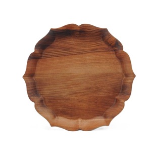 Top Selling Farmhouse Vintage Round Wooden <b>Charger</b> Plate Storage Tray Rustic Distressed Wooden - Product Image 5