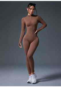 ชุดจั๊มสูทโยคะชิ้นเดียวสำหรับผู้หญิงชุดออกกำลังกายเล่นฟิตเนสโยคะใหม่ - Product Image 3