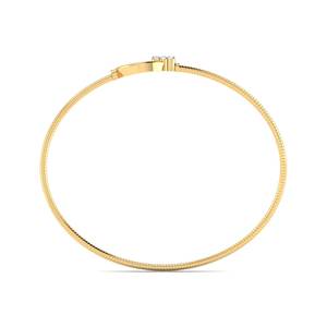 Lab Grown Diamond <b>Flower</b> Shape 925 Sterling Silver Gold Plated <b>Bracelet</b> Romantic Style Fine Jewelry for Women Wedding Party - Product Image 4