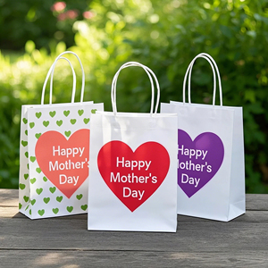 MT03 tas hadiah buket keluaran baru tas bunga antik kertas lipat sederhana portabel untuk Hari Ibu