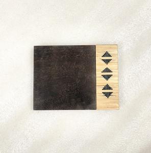 Eco Friendly <b>Black</b> Wood Hand Woven Wicker Cheese <b>Board</b> 10x8 Inch Square Rectangle Dishwasher Safe Home Kitchenware - Product Image 1