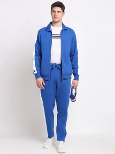 2024 unisexe fermeture éclair gymnastique course costume XXL col montant manteau pantalons de survêtement Jogging ensemble imprimé côté rayures respirant polaire pour - Product Image 6