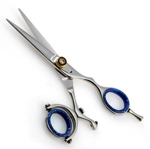 Kounain 5.5\" Salon <b>Hairdressing</b> <b>Scissors</b> Handmade Swivel Thumb Beauty Straight Razor Sharp Barber Shears - Product Image 6