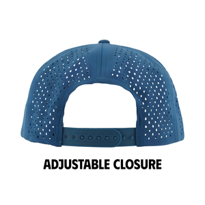 Gorra de Golf Impermeable de 7 Paneles con Logotipo Bordado Personalizado, Etiqueta Tejida en el Interior, Orificios Cortados con Láser y Cierre a Presión - Product Image 5