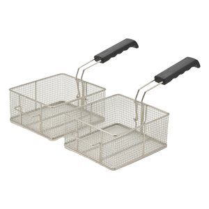 <span class=keywords><strong>Friteuse</strong></span> électrique commerciale à <span class=keywords><strong>double</strong></span> cuve pour comptoir de cuisine de restaurant, 10L, en acier inoxydable - Product Image 6