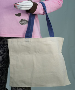 Bolsa de Tela de Algodón Orgánico al por Mayor, con Cierre de Cremallera y Botón, Estilo Moderno, Tamaño Mediano, Ecológica, Material Reciclado, Promocional - Product Image 6