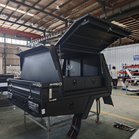 Auvent de camionnette en aluminium sur mesure avec tente de toit et barre de toit, auvent de camping robuste pour pick-up, auvent tout-terrain OEM ODM