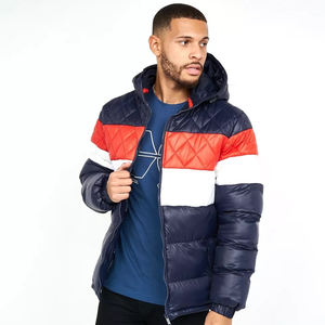 Chaquetas Acolchadas de Lona con Capucha para Hombre, Logotipo Personalizado al por Mayor, Ropa de Abrigo Transpirable para Invierno, Estilo Burbuja con Color Frontal - Product Image 2