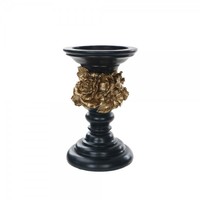 Ensemble de 2 bougeoirs dorés antiques en T, Design Unique, décoration de Table à domicile