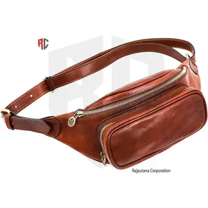 Best Leather Waterproof Bag \ Body Cross Belt Outdoor Manufacture Leather Waist Bags