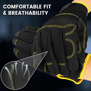 Guantes mecánicos de alta calidad con acolchado interior suave, guantes mecánicos resistentes a los golpes para tareas de alto impacto. - Product Image 4
