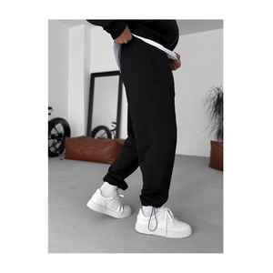 ชุดกีฬาผ้าคอตตอนชุดวอร์มกางเกงวอร์มและเสื้อฮู้ดแนวสตรีทของผู้ชาย100% ออกแบบได้ตามต้องการ - Product Image 2