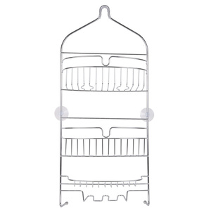 Büyük <span class=keywords><strong>3</strong></span>-Tier pas dayanıklı Metal asılı duş rafı duvar Metal şampuanlar tutucu banyo üçgen raflar - Product Image 6