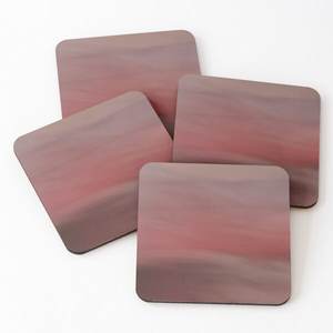 983 Mango Wood/Acacia Wood Over Printed Tea Serving Coasters 4 Pieces Set <b>Kitchen</b> <b>Accessories</b> Coasters - Product Image 5