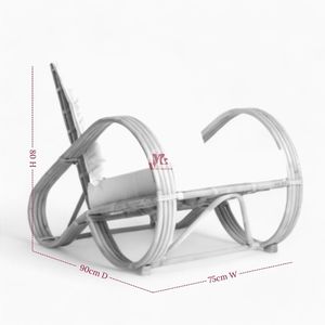 เก้าอี้โยกหวายสำหรับห้องนั่งเล่นเฟอร์นิเจอร์ทำจากเวียดนาม - Product Image 3