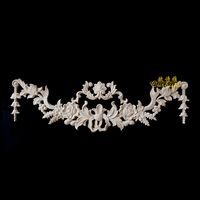 NOUVEAU Bois massif français sculpture sur bois Applique Onlays panneau mural de style européen pièces sculptées design mural de fond