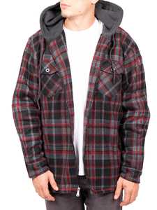 Chaqueta de lana con capucha y cremallera térmica ligera para hombre 2025 con logotipo de Color personalizado abrigo de invierno de alta calidad impresión Digital - Product Image 4