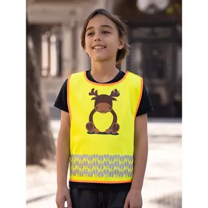 Gilet de sécurité pour enfants personnalisable pour une meilleure visibilité, équipement de survie essentiel - Product Image 1