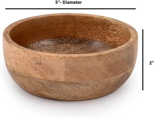 100% Natural <b>Bamboo</b> Salad <b>Bowl</b> Health Reusable Variety Size Wood Serving <b>Bowl</b> Set for Fruit Snack Meal At Low Coast By HF CRAFTS - Product Image 5