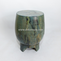 Tabouret artisanal moderne et traditionnel en bois massif et tissu, écologique, de haute qualité, meuble décoratif pour salon et hôtels