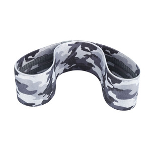 Accessoires de fitness avec impression de logo personnalisé bande de résistance de cercle de hanche bandes de boucle de hanche bande de résistance de tissu de butin - Product Image 4