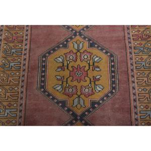 0.3x9.6 ft Turkish Vintage Rug, <b>Runner</b> Rug, <b>Red</b> Persian Rug - Product Image 5
