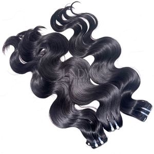 ผมดิบจากผมจริงมัดเป็นลอนสีดำ - Product Image 1