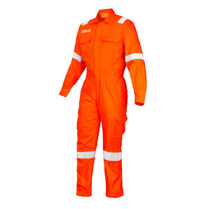 Combinaison de travail industrielle en tissu respirant, facile d'entretien, haute visibilité, adaptée à la maintenance et aux travaux utilitaires. - Product Image 5